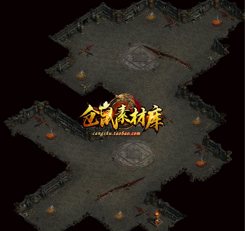 传奇地图素材 天蓬殿套图 高清独立地砖 完整封边  dt212