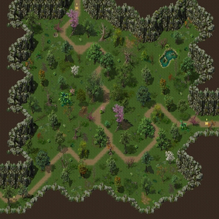 传奇地图素材 大裂谷  高清动态独立地砖无缝封边 DT637