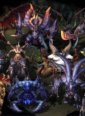 传奇怪物素材  恶魔之子军团BOSS 高清PNG格式 GW213
