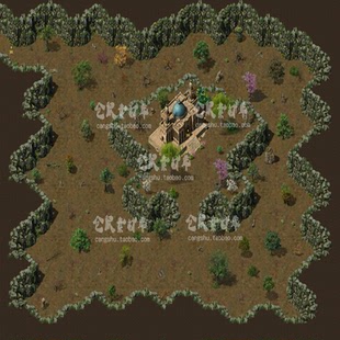 DT651 高清动态独立地砖无缝封边 传奇地图素材 文明博物馆