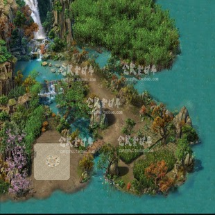 传奇地图素材 玉影村 高清 独立真彩地砖 无缝封边 DT794