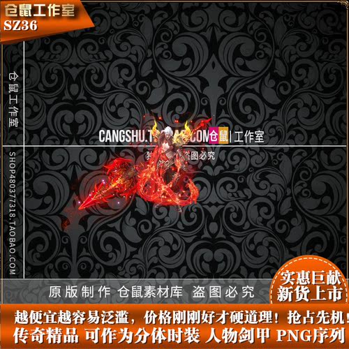 传奇时装素材 传奇精品分体时装适用于GOM GEE引擎 高清动态 SZ36