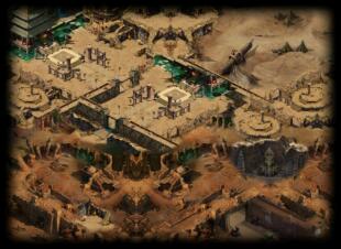 传奇地图素材  黑水城遗址 高清动态独立地砖 无缝封边 DT140