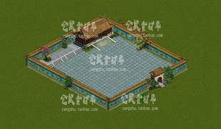 传奇PNG高品质地图 等待区 高清独立地砖 无缝封边 DT536