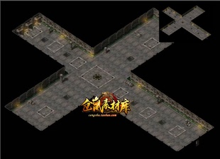 传奇动态地图素材  地宫套图 动态独立真地砖 完整封边 dt287