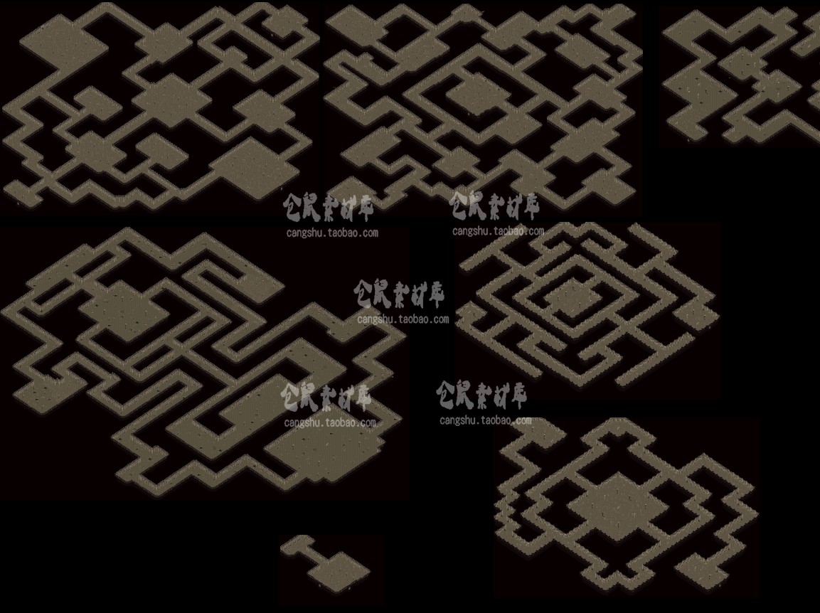 传奇韩版3地图 真天宫 高品质高清独立套图地砖 无缝封边h10
