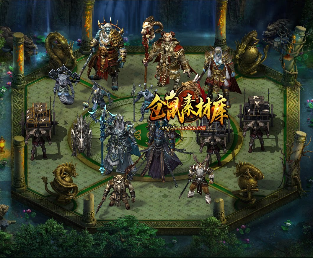 传奇怪物素材 场景进阶怪物 系列 360张 png高清图片格式gw148