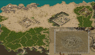 传奇地砖地图素材 动态沙巴克配置破碎土城安全区配置完整封边 3