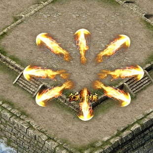 传奇技能素材  逐日剑法八方向战法 技能素材 坐标齐全JN91