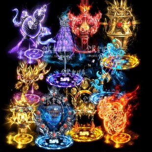 传奇地面光柱   西游记 罗刹法宝系列  高清 PNG格式序列帧 DM006