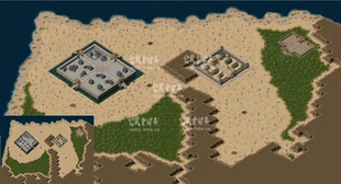 传奇地砖地图素材 动态高清独立复古武侠高清土城 带配置DT498