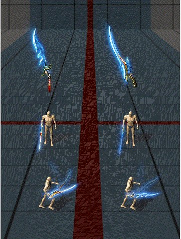 传奇武器装备 冰系龙牙镇天 复古一体武器 带幻影动作 y2625