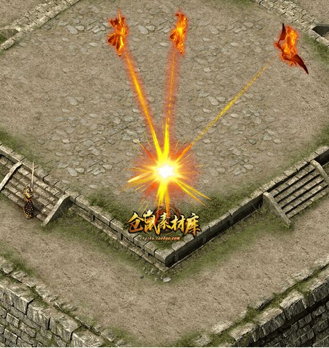 传奇技能素材  五箭连射 目标播放攻击型技能 坐标齐全 JN121