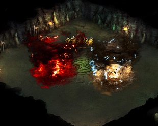 目标播放攻击型技能特效 传奇技能素材 双色 雷电风暴 Y1760 风系