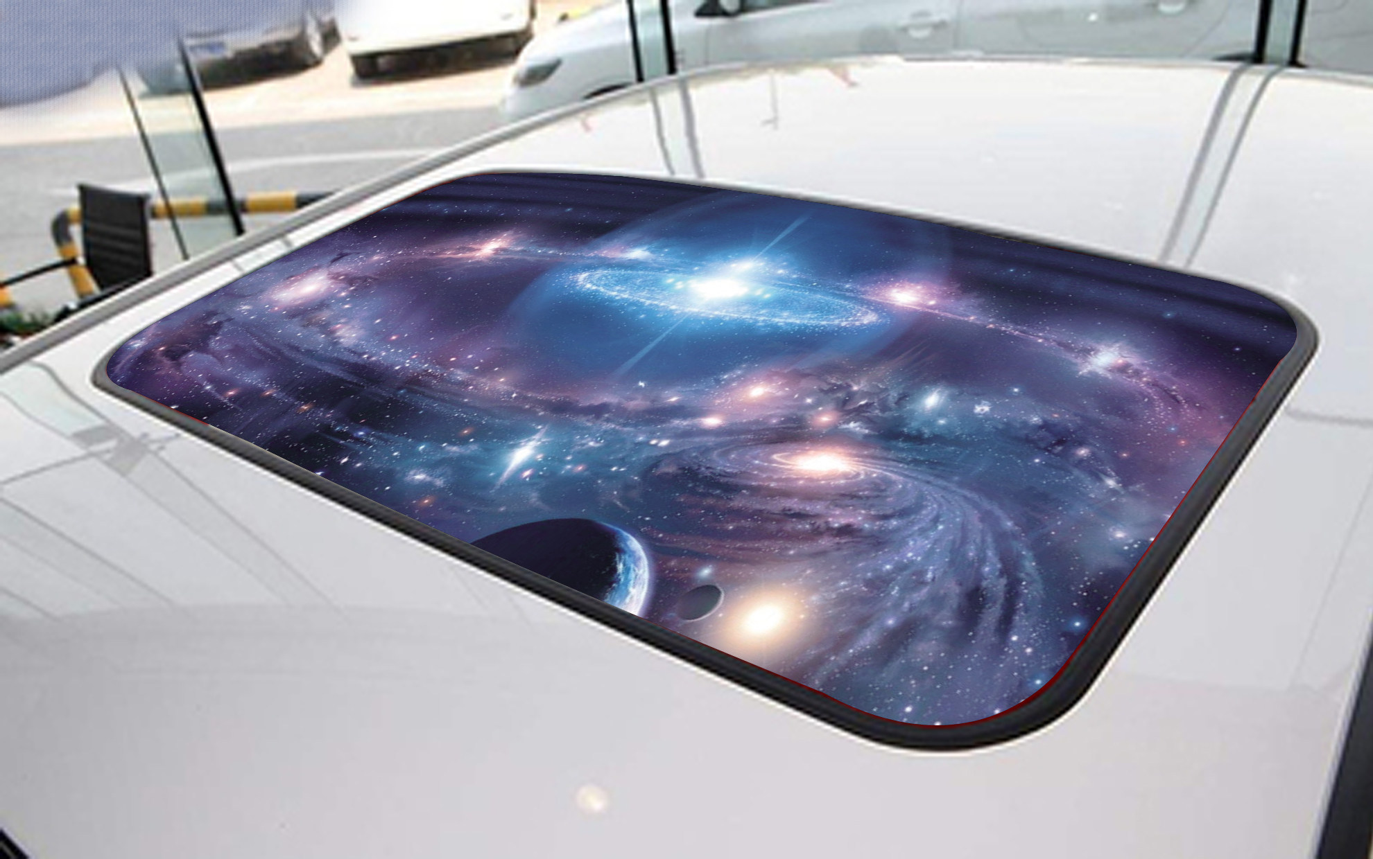 汽车星空贴纸 天窗改装贴膜 3d立体贴纸 车顶防晒隔热透光贴膜