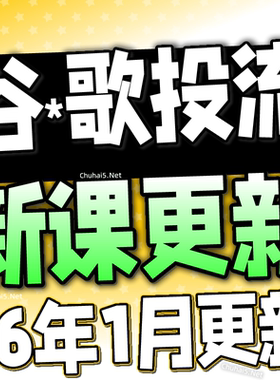 【新课发布】gg广告教程 付费点击广告 外贸跨境电商广告投放平台