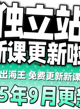 2025 Shopify教程 外贸独立站自建站开店主题模板运营视频课程