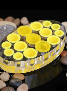 魔侍MAST纹绣色料杯架亚克力透明耗材稳固小巧放置架大中小色料杯