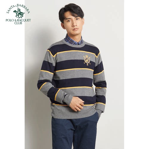 圣大保罗长袖圆领秋季针织衫