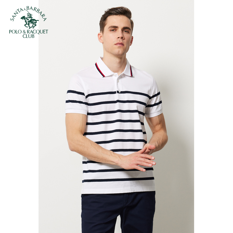 圣大保罗男士短袖polo商务