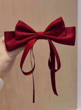 迪士尼在逃公主可爱发饰四季百搭蝴蝶结少女简约飘带头饰布艺发