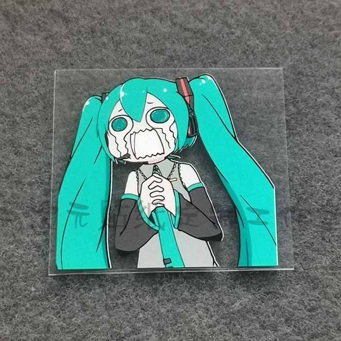 创意防水初音未来表情包车贴纸