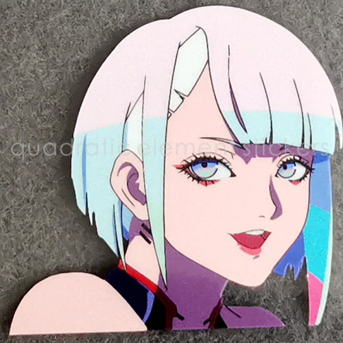 二次元痛车贴纸lucy赛博朋克2077