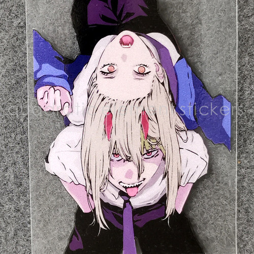 meme电锯贴纸防水漫画行李箱