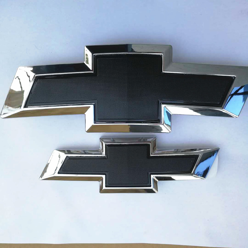 适用于雪佛兰16-19科沃兹前中网格栅黑红车标后备箱碳纤维尾门标