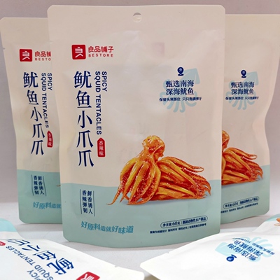 良品铺子鱿鱼小爪爪麻辣海鲜零食