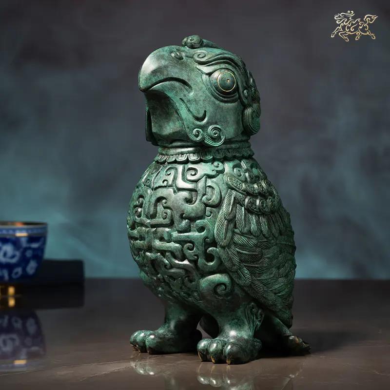 铜师傅 春秋神鸟家居饰品 全铜工艺品 鸟 礼品 摆件
