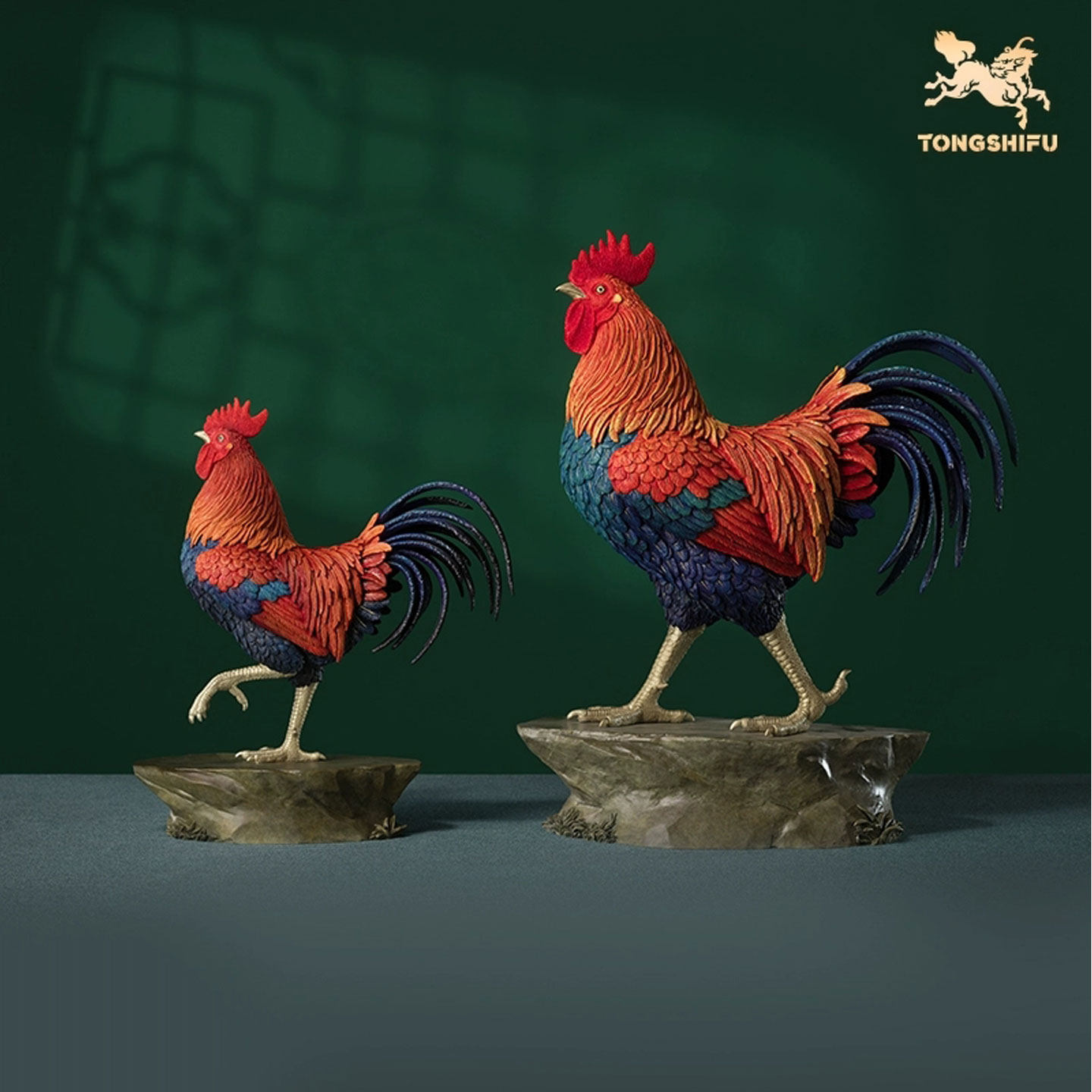 铜师傅《大鸡大利》桌面客厅铜公鸡摆件 大吉大利 家居装饰工艺品,家居饰品,桌面摆件,淘宝优惠券,粉丝福利购,淘宝优惠卷