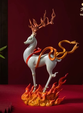 铜师傅一路红火铜鹿客厅摆件