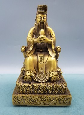 纯铜玉皇大帝像摆件家用