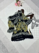 美式 复古荷叶边碎花雪纺连衣裙女夏季 款 高端时尚 韩版 甜美气质裙