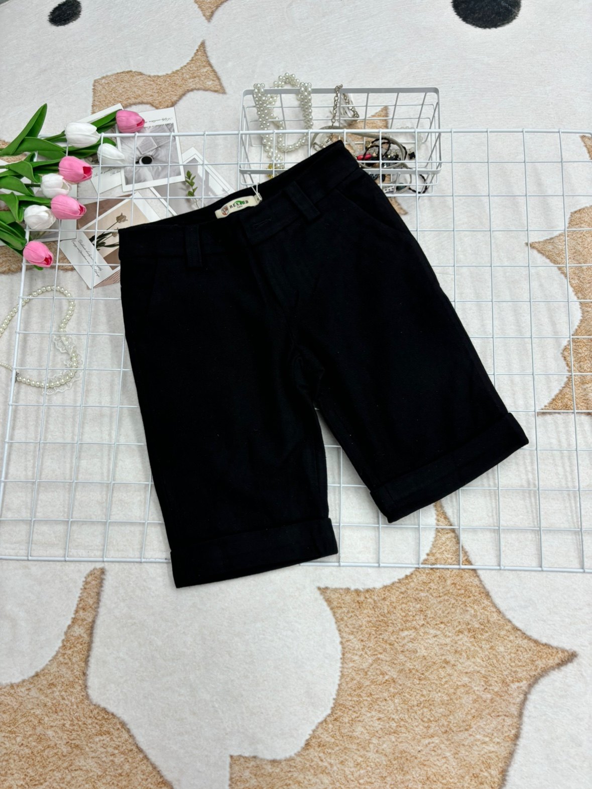 2026新款时尚气质显瘦减龄休毛呢五分短裤女款韩系洋气裤子靴裤,女装/女士精品,休闲裤,淘宝优惠券,粉丝福利购,淘宝优惠卷