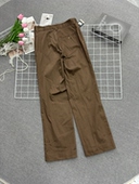 百搭休闲长裤 高品质时尚 女款 直筒休闲裤 韩系复古气质显瘦窄版