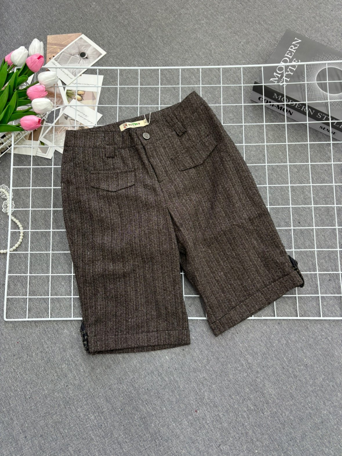 2026新款时尚气质显瘦减龄百搭呢料休闲短裤女款韩系百搭裤子,女装/女士精品,休闲裤,淘宝优惠券,粉丝福利购,淘宝优惠卷