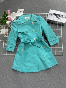 糖果色时尚 百搭上衣 韩系复古简约气质显瘦百搭风衣外套女款