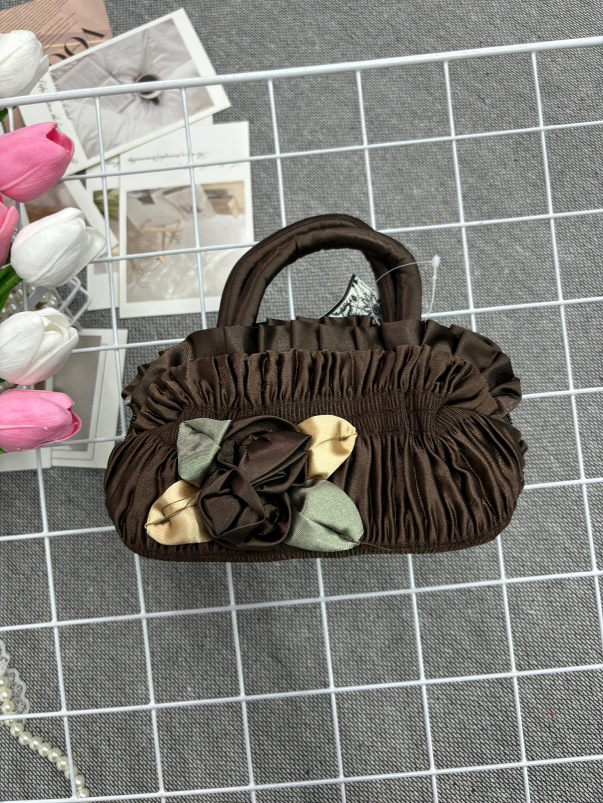 小包迷你新款妈妈买菜手提包立体花朵中年手机钥匙零钱包布艺包,节庆用品/礼品,创意零钱包,淘宝优惠券,粉丝福利购,淘宝优惠卷