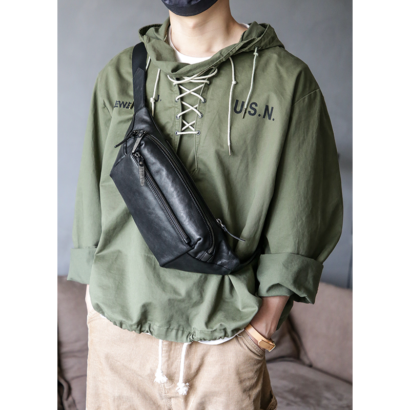 古造日系文艺休闲头层牛皮斜挎包