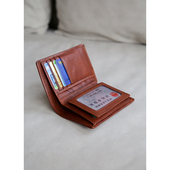 古造真皮男士 短款 钱包头层植鞣牛皮两折驾照行驶证银行卡包零钱夹