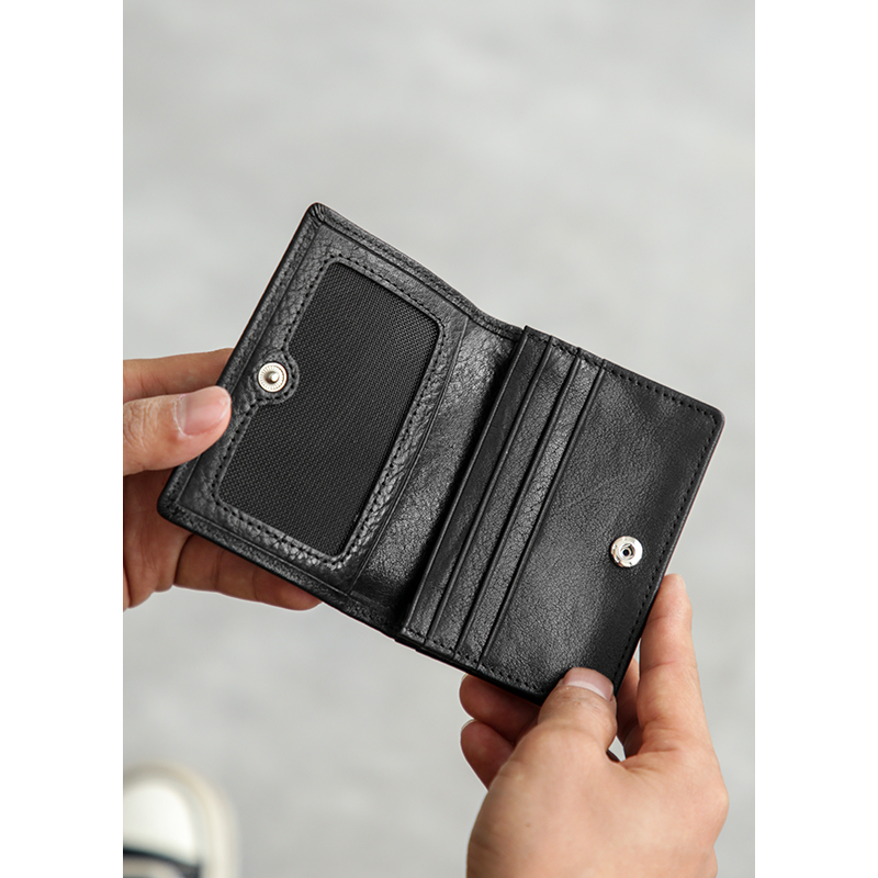 小卡包头层牛皮大容量简约便携