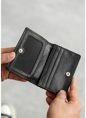 真皮新款男士小卡包头层牛皮大容量复古简约银行卡情侣便携收纳包