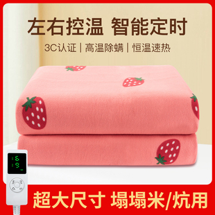 电热毯双人双控调温榻榻米家用三人四人加大2.5米3农村炕用电褥子