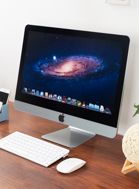 仿苹果款仿真电脑模型机银色样板房摆件21.5寸24寸27寸显示器模型