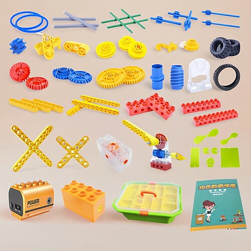齿轮积木机械乐高大颗粒
