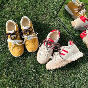 小个子百搭透气复古运动休闲鞋 7.5cm内增高德训鞋 女2025春夏新款