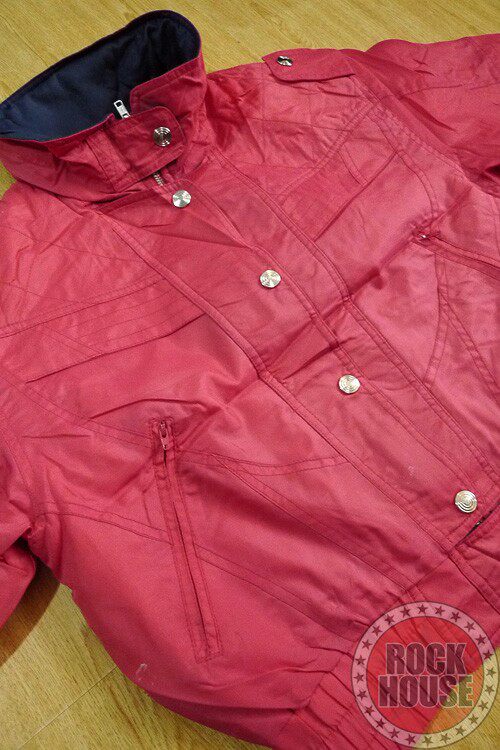 Vintage古着摩登复古纯色机车双板单板运动棉服冲锋衣滑雪服