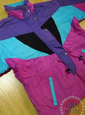 Vintage古着复古摩登时尚单板双板超轻户外运动棉服冲锋衣滑雪服